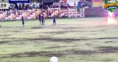 Moment lighting strike kills Peruvian soccer player, injures 4 others, caught on video