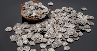 Treasure trove of Roman coins found during construction in U.K.