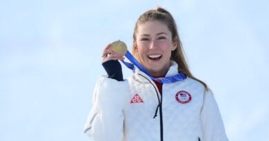 U.S. star Mikaela Shiffrin wins gold in women’s slalom, breaking Olympic medal drought