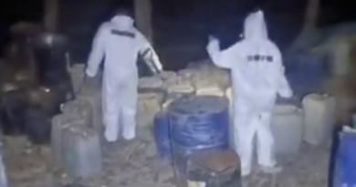 Video shows raid on hidden Mexican lab where officials seized over 5,000 pounds of meth